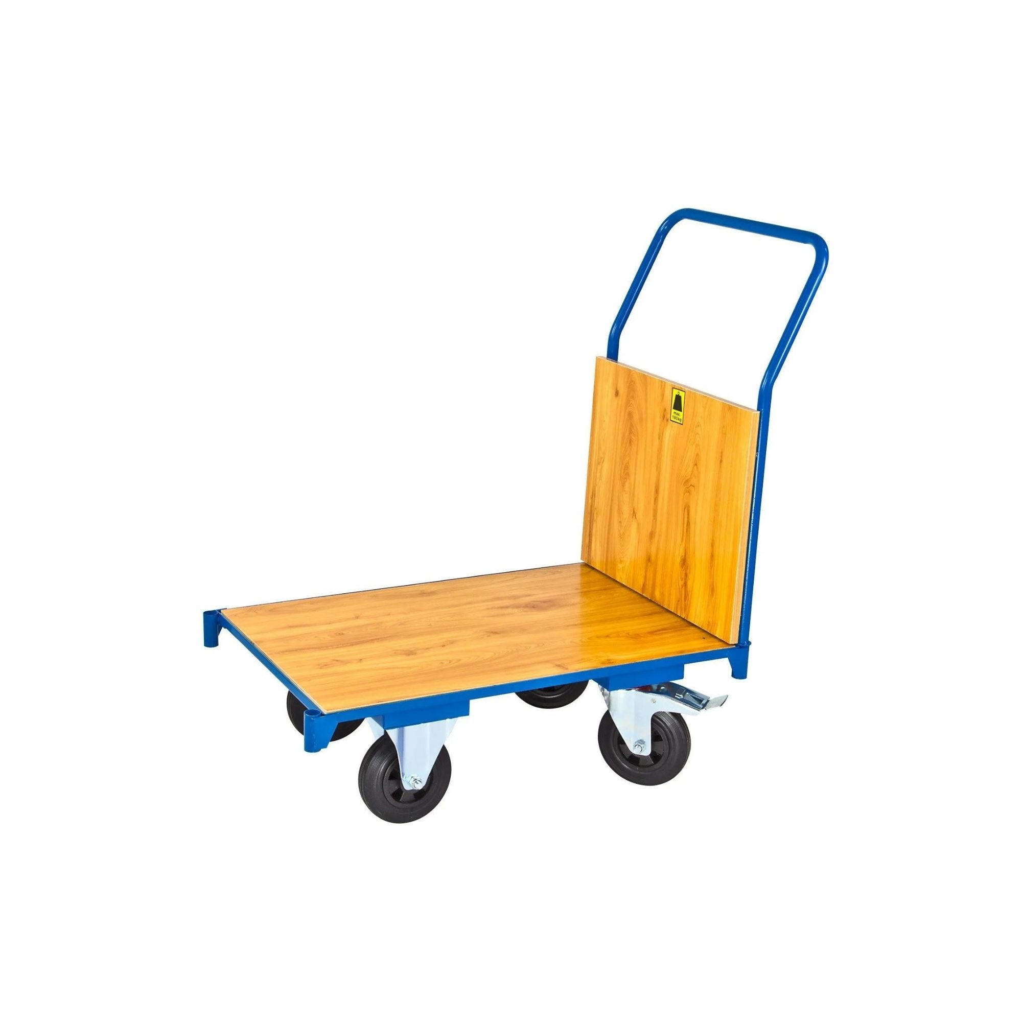 TRANSPORTWAGEN 93x51x95cm Traglast 180kg Lichtblau - Blau, Holz (95/51/93cm) - PROREGAL