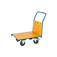 TRANSPORTWAGEN 93x51x95cm Traglast 180kg Lichtblau - Blau, Holz (95/51/93cm) - PROREGAL