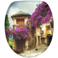 WC-SITZ mit Absenkautomatik Toskana - Violett, Holzwerkstoff (38/6/47cm) - Sanilo