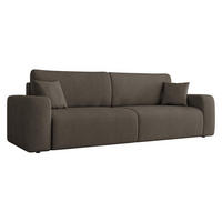 SCHLAFSOFA Piano - Schwarz/Braun, Holz/Kunststoff (245/82/92cm) - MIRJAN24