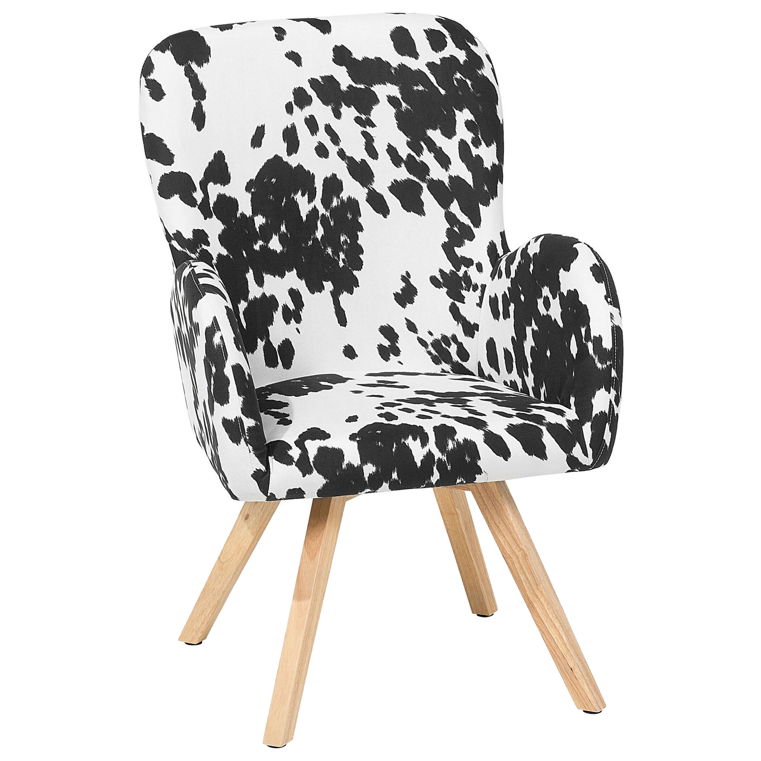 SESSEL Polsterbezug Schwarz Bjarn - Schwarz, Holz/Textil (60/90/55cm) - Beliani