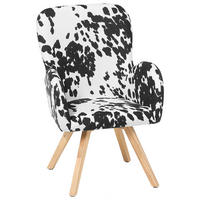 SESSEL Polsterbezug Schwarz Bjarn - Schwarz, Holz/Textil (60/90/55cm) - Beliani