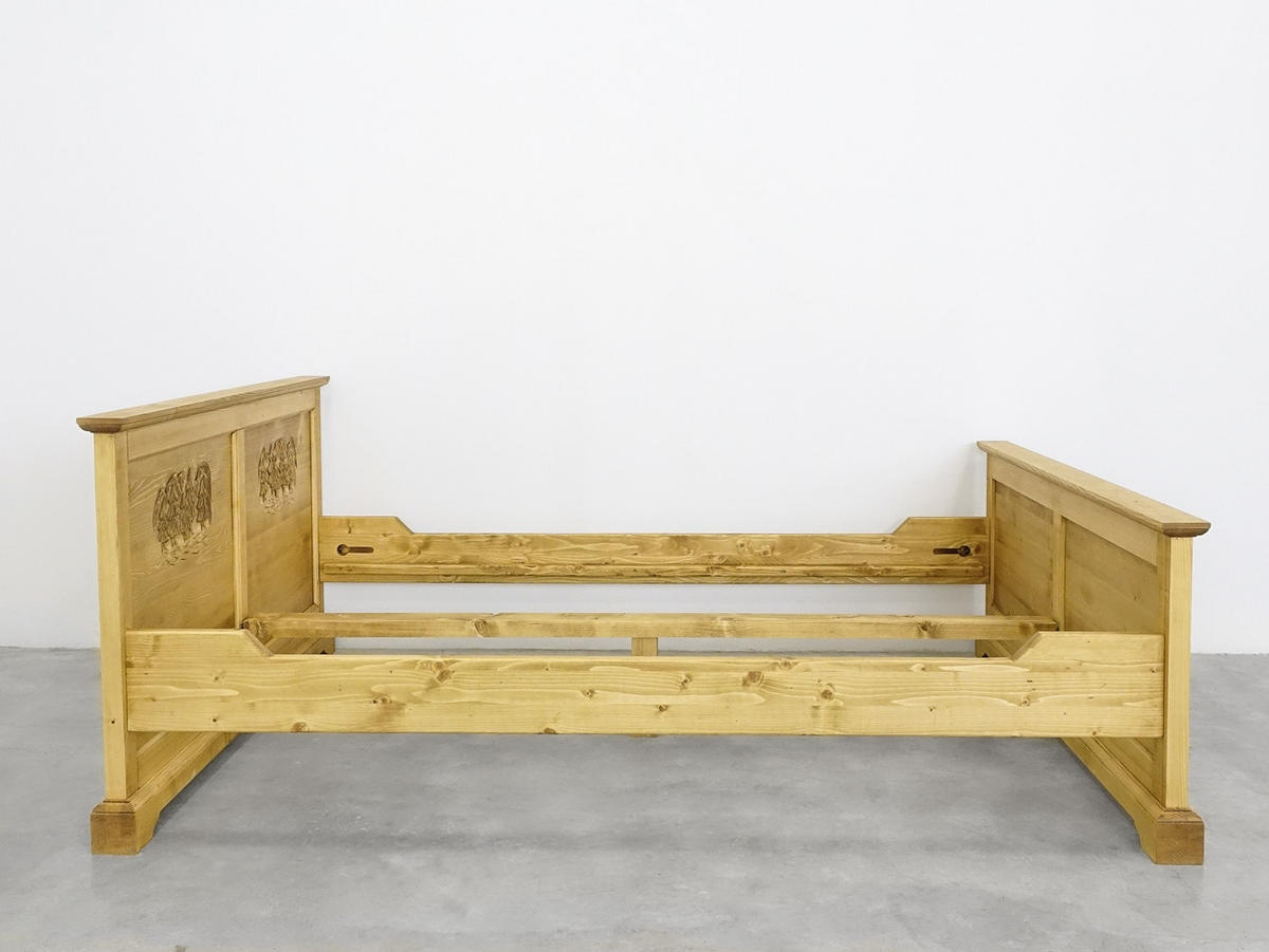 BETT aus Massivholz JAGNA - Honig, Holz (160/200cm) - Seart