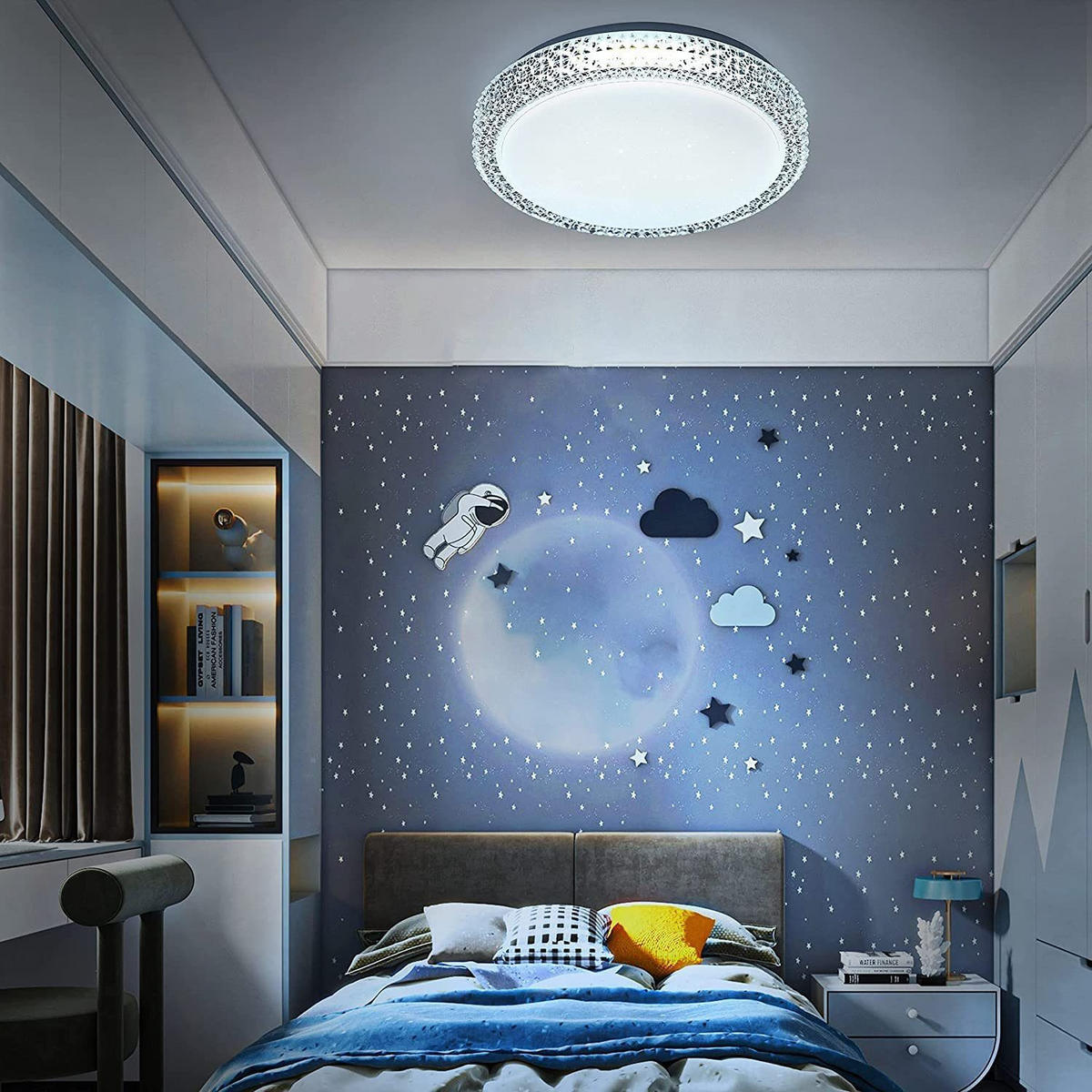 LED-DECKENLEUCHTE David 30/30/6 cm - Weiß, Kunststoff (30/30/6cm) - Nettlife