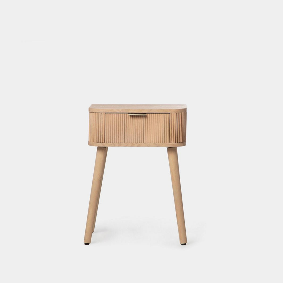 NACHTTISCH MIT 1 SCHUBLADE Mina Natürlich 40 cm x 55 cm - Naturfarben, Holzwerkstoff (40/55/30cm)