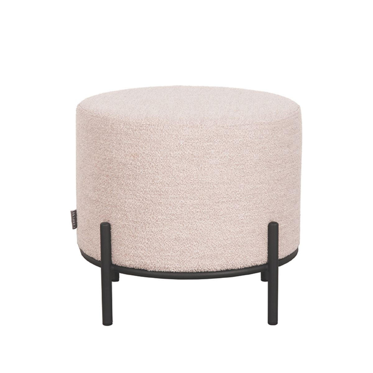 POUF Troy Natur 46/46/41 cm - Naturfarben, Textil (46/41/46cm) - LABEL51