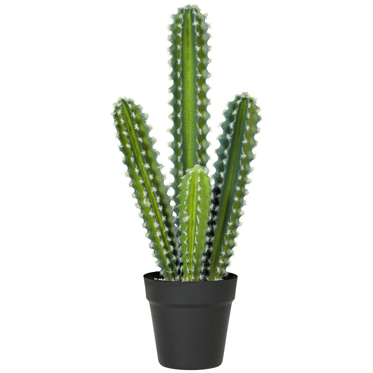 KUNSTPFLANZE Kaktus Pflanzen 53 cm künstliche Pflanzen im Topf für Zuhause, Büro - Grün, Kunststoff (53cm) - FORIOUS