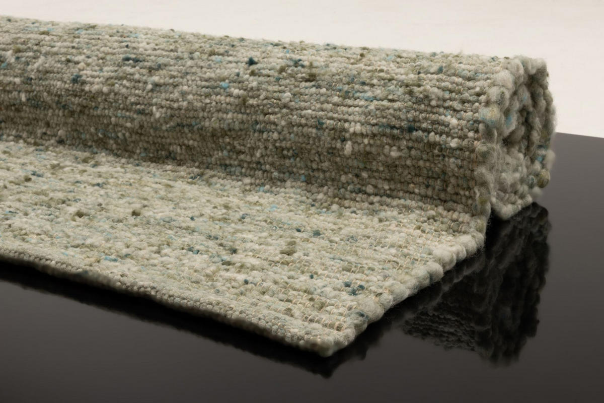 HANDWEBTEPPICH Alm-Freude 70x130 cm - Grün, Textil (70/130cm) - THEKO