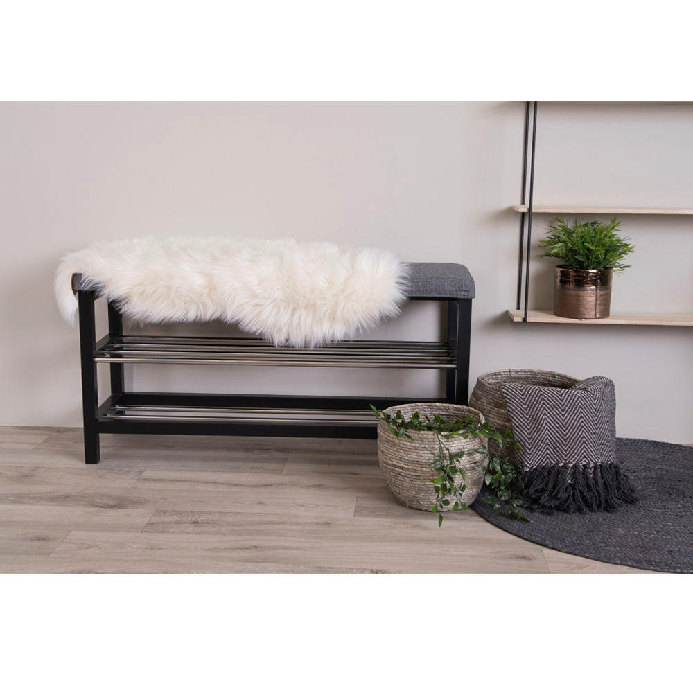 LAMMFELL Künstlich 100% Polyester Elfenbein - Weiß, Textil (50/85cm) - tinkaro