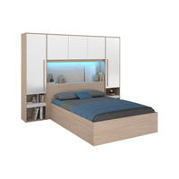 BETT mit Bettkasten - 2 Personen - Holz, Platte - Naturfarben Hell, Weiß - Naturfarben/Weiß, Holz (140/190cm) - Vente-Unique
