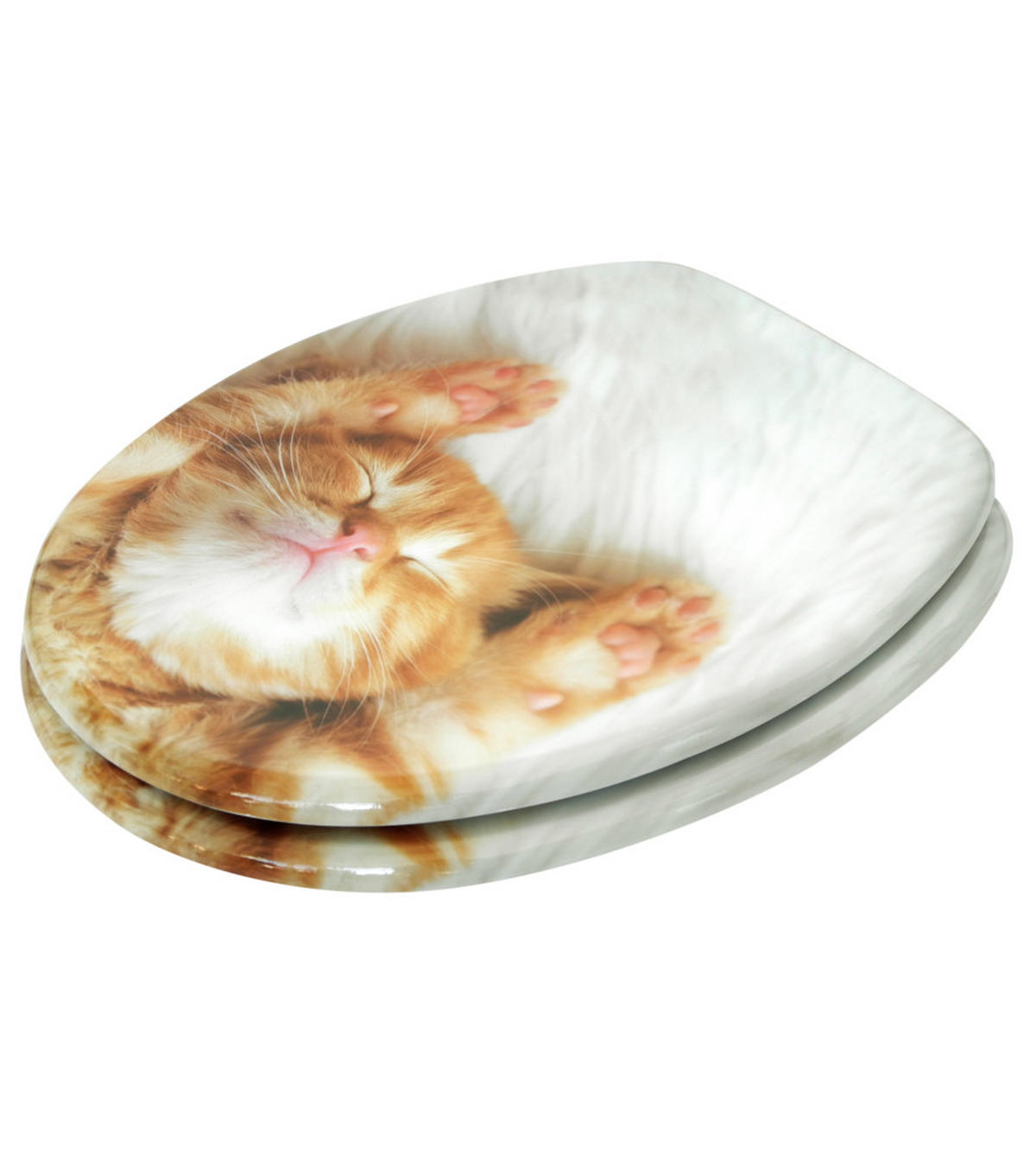 WC-SITZ Lilly - Braun, Holzwerkstoff (38/6/47cm) - Sanilo