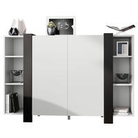 HIGHBOARD Ida Blenden in Schwarz matt - Schwarz, Holzwerkstoff (149/101/34cm) - Vladon