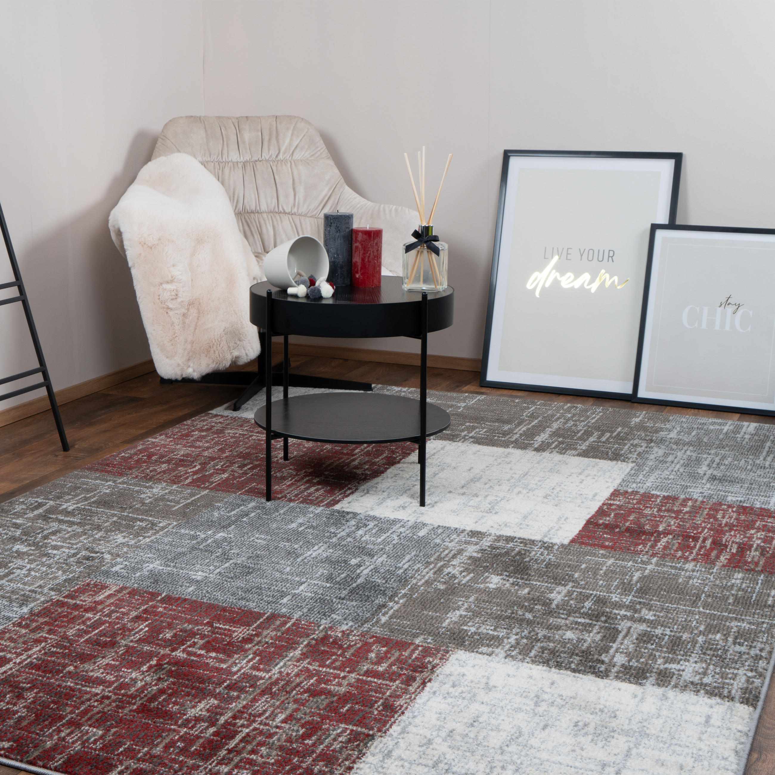 VINTAGE-TEPPICH MILANO 200/290 cm Rot - Rot, Naturmaterialien/Textil (200/290cm) - Consilio Concept