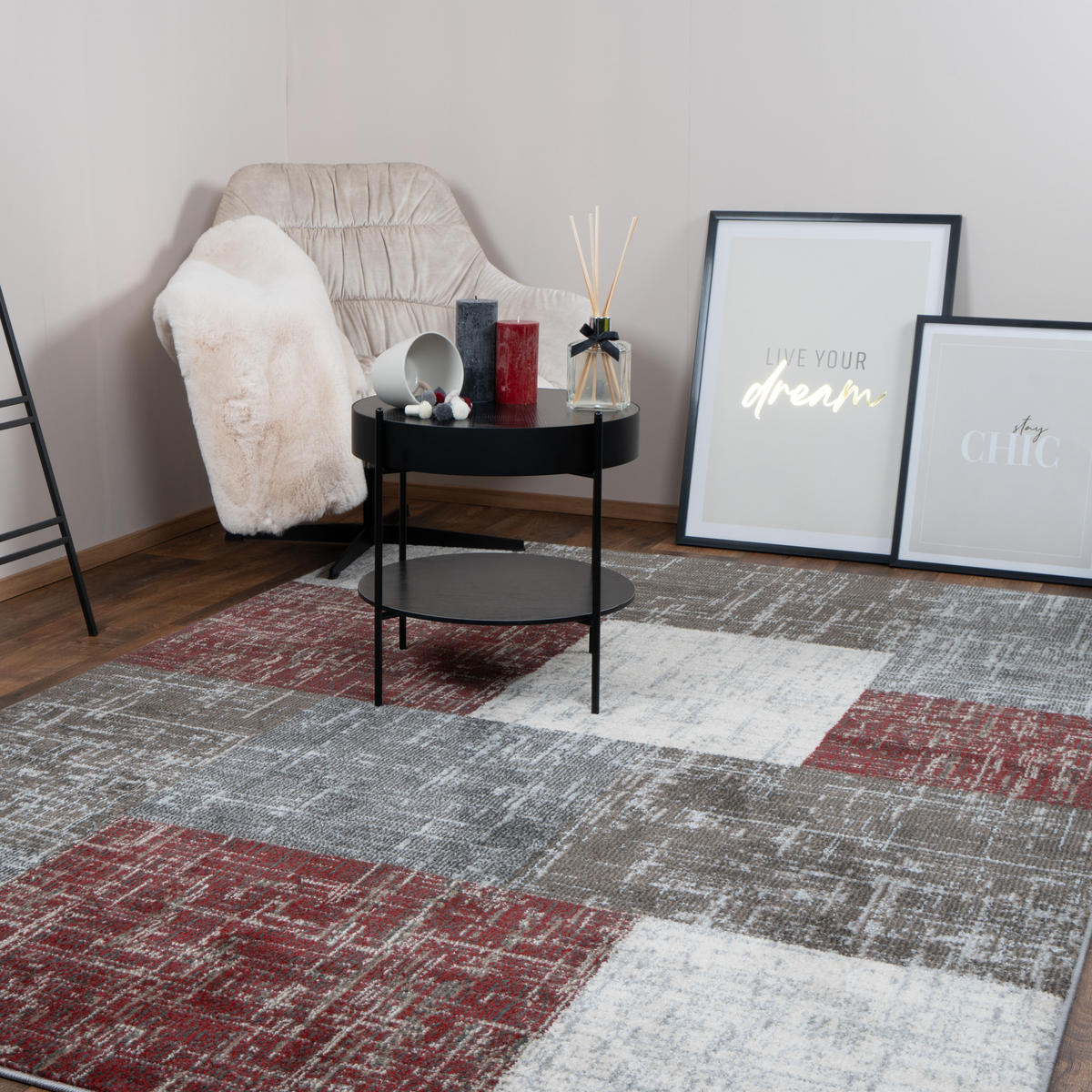 VINTAGE-TEPPICH MILANO 200/290 cm Rot - Rot, Naturmaterialien/Textil (200/290cm) - Consilio Concept