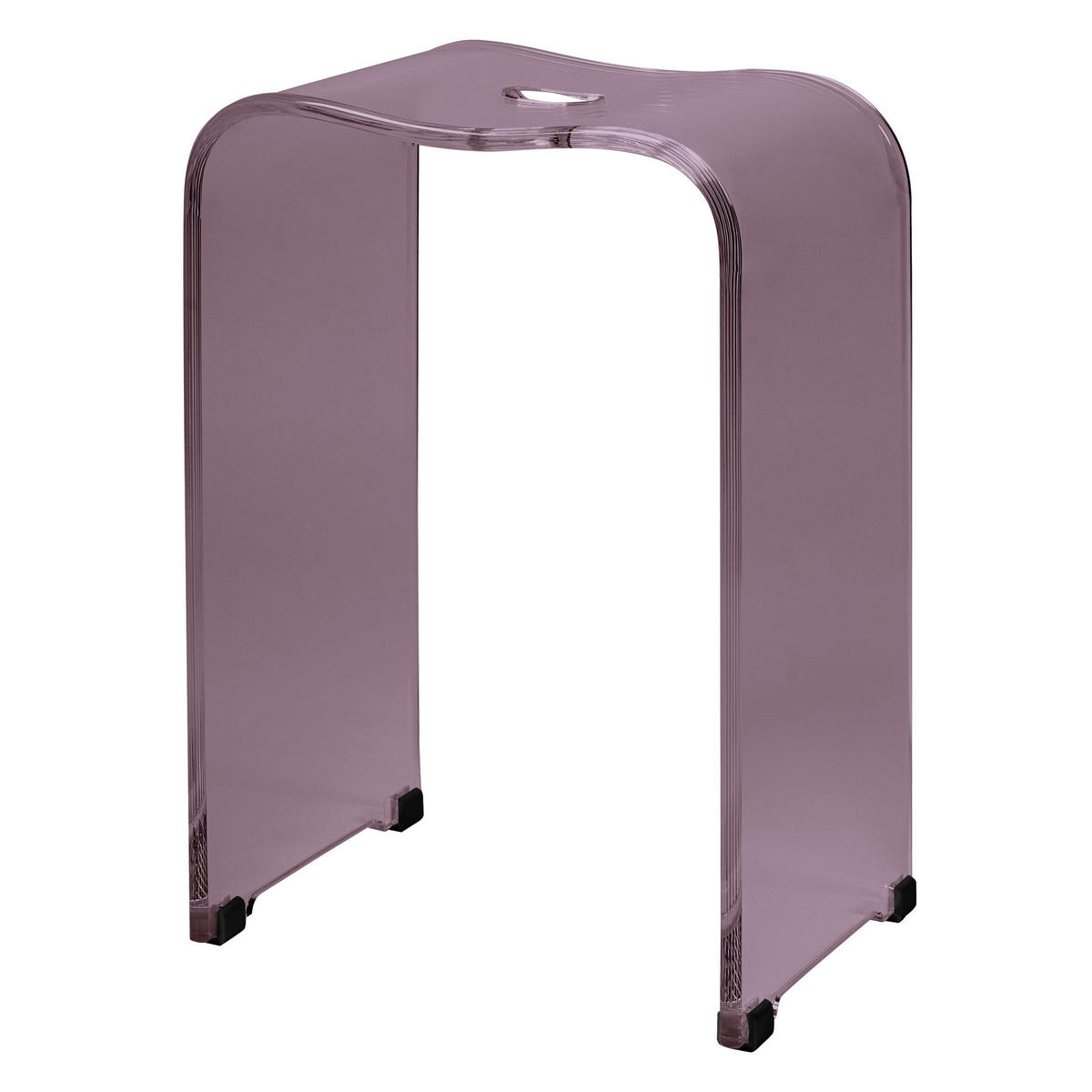 DUSCHHOCKER, lila, Kunststoff - Mauve, Kunststoff (32/48.5/27cm) - bremermann