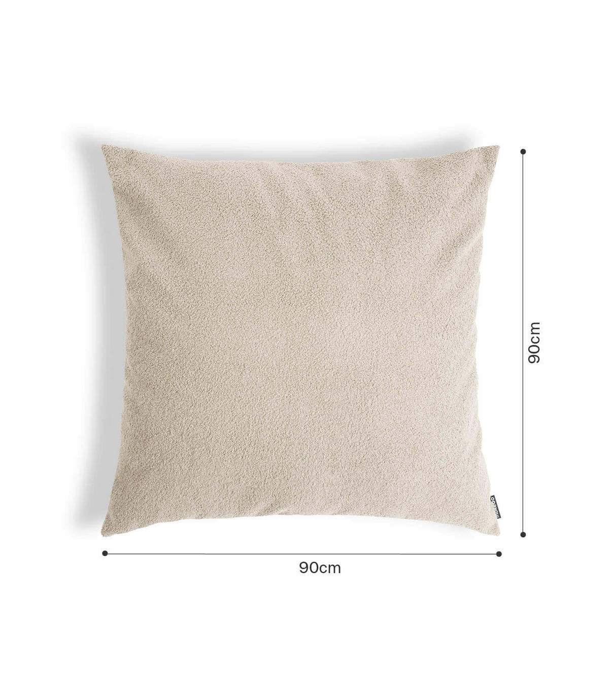 SOFAKISSEN Hug - Beige, Textil (90/10cm) - Mokebo