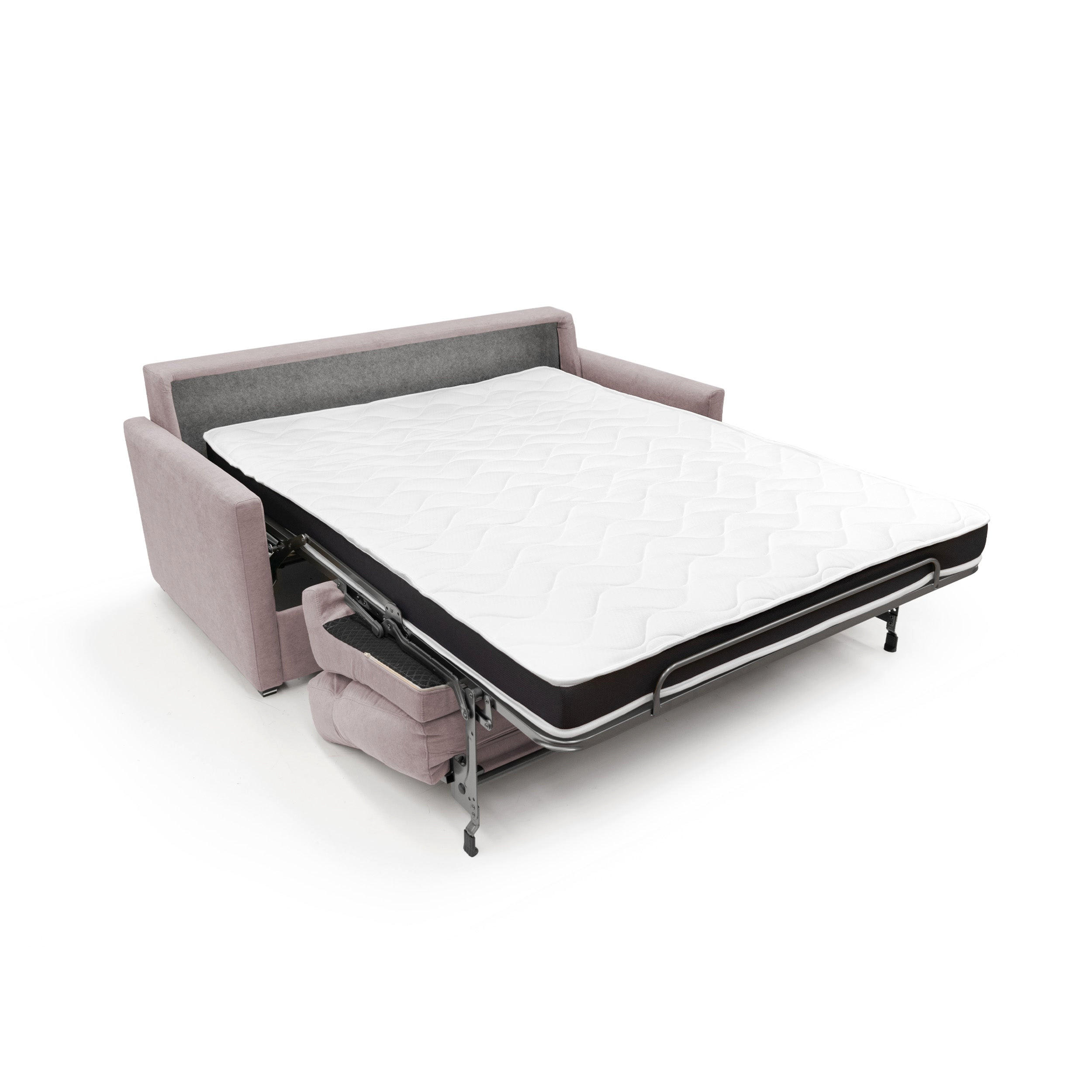 SCHLAFSOFA Margot - Rosa, Textil (156/102/97cm) - Divani.store