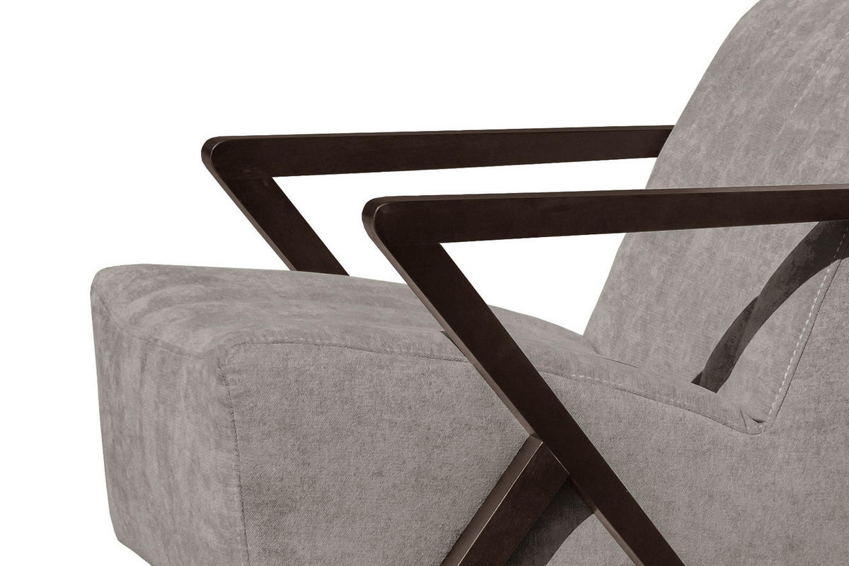 SESSEL LEBRON, taupe - Taupe, Holzwerkstoff/Textil (65/82/79cm) - Courtois Laville