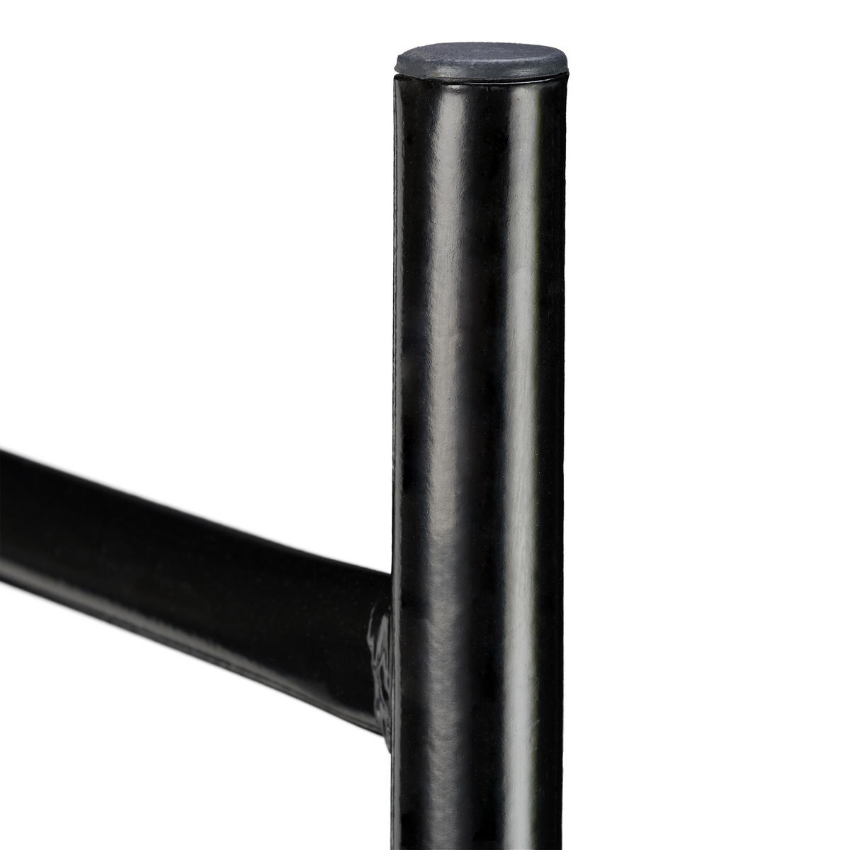 KAMINHOLZREGAL - Schwarz, Metall (60/90/20cm) - Relaxdays