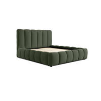POLSTERBETT Heda Komplettset - Jadegrün, Holzwerkstoff/Textil (140/200cm) - Fun Möbel