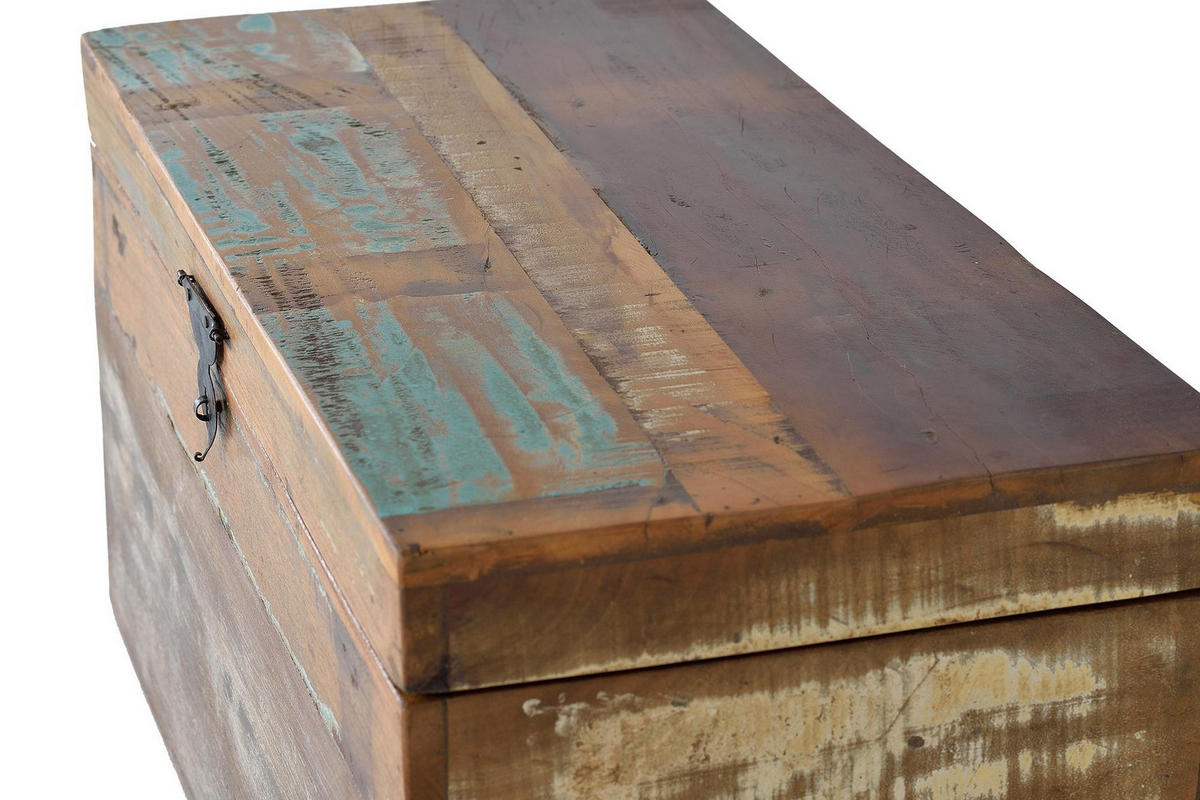 TRUHE aus Mangoholz - Chromfarben, Holz (80/40/40cm) - Giner y Colomer
