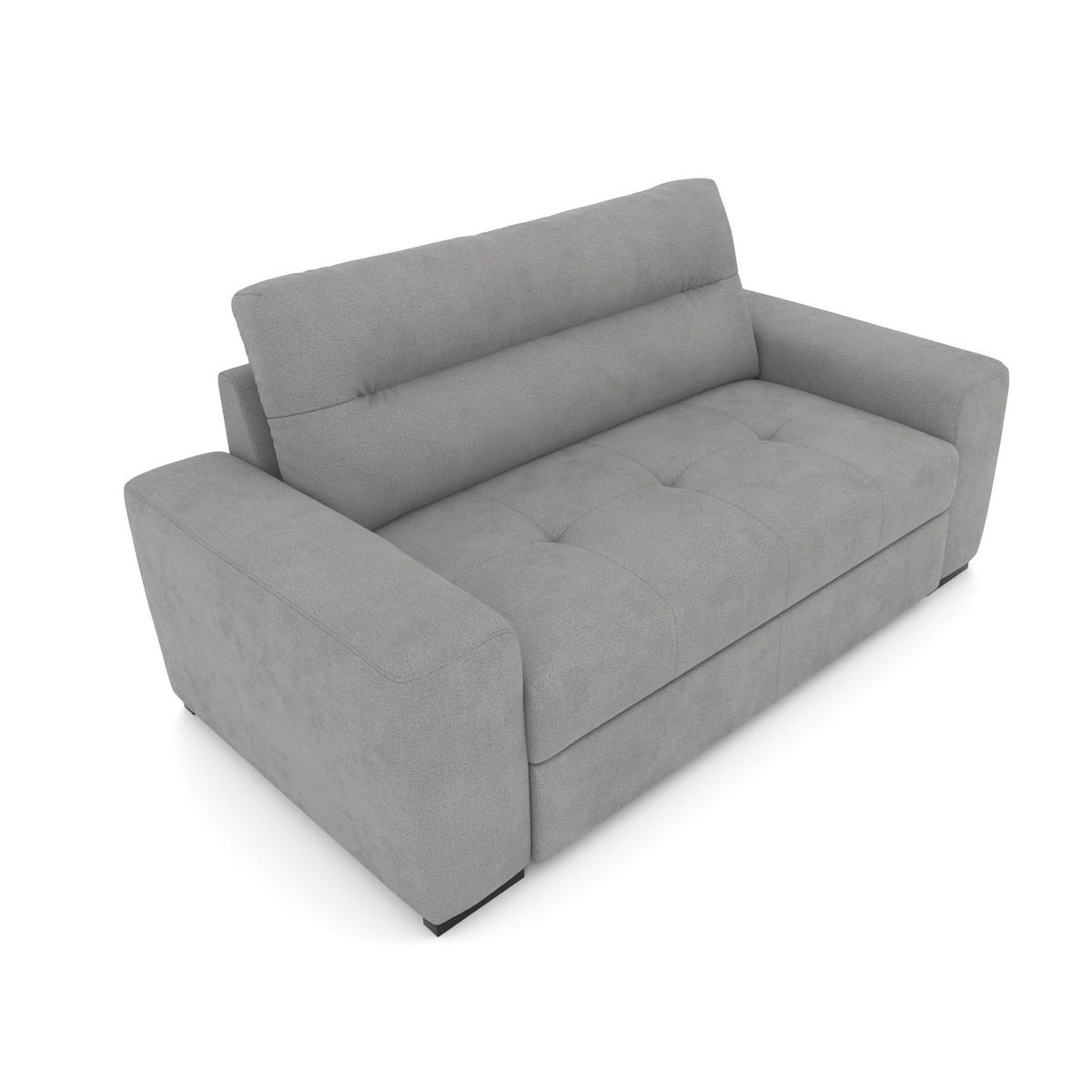 2-SITZER Carlisle Chenille Grau 183/97/93 cm - Grau, Kunststoff/Textil (183/93/97cm) - foamnova