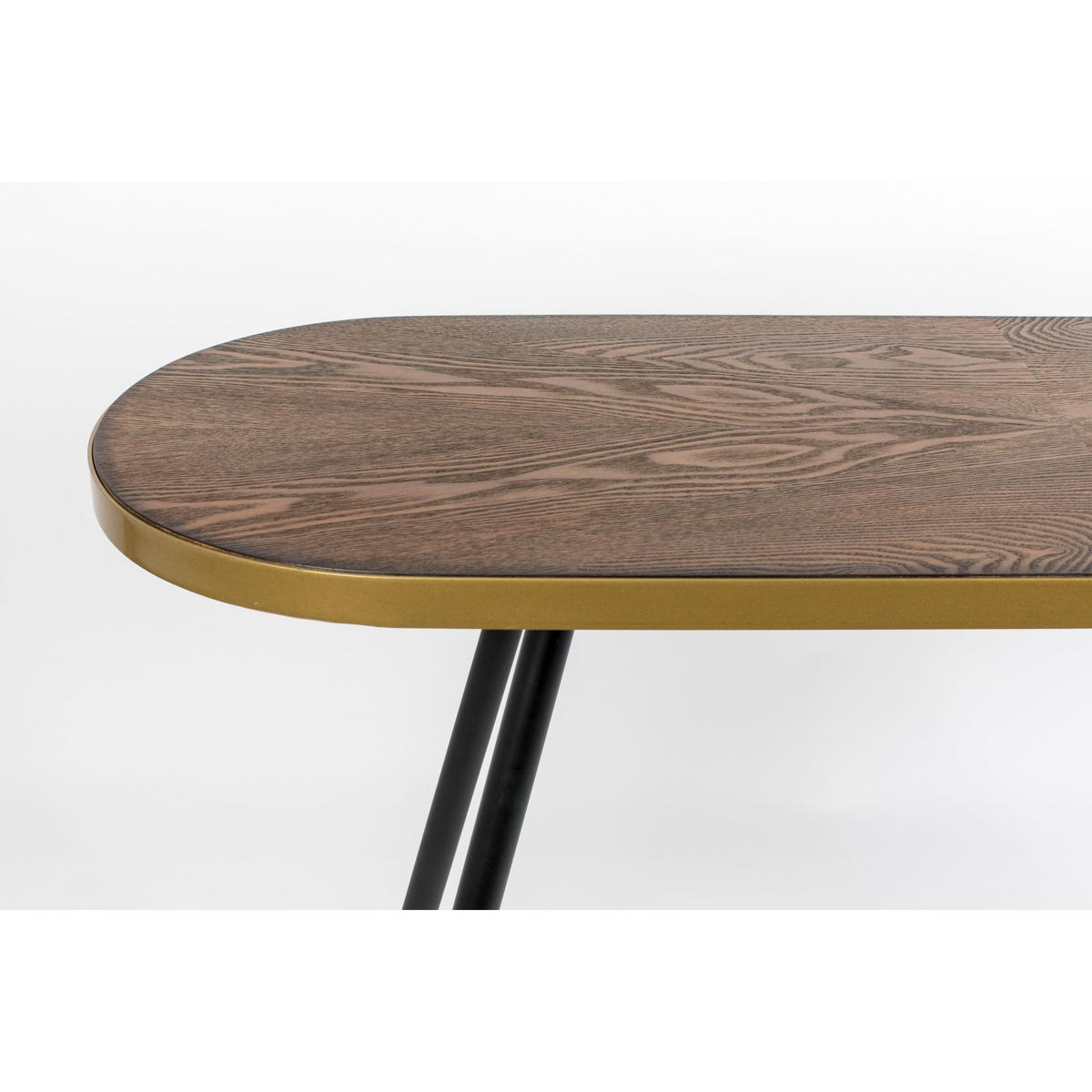KONSOLENTISCH Denise Konsolentisch/Wandtisch 121x91 cm Holz Braun/ Gold - Multicolor, Holz (41/121/75cm) - Housecraft Living