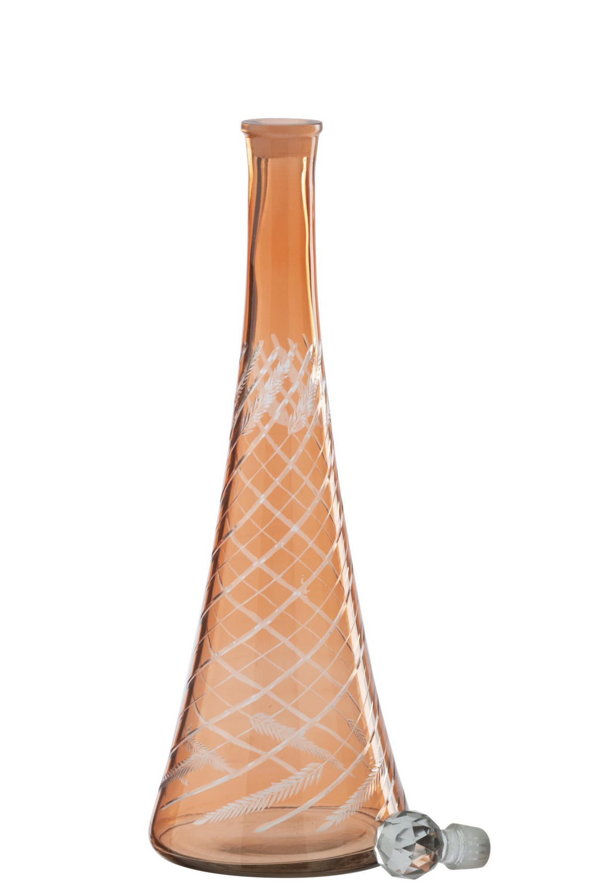 KARAFFE GO - Orange, Glas (13/43/13cm) - J-Line