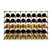 WEINREGAL Vinotega Mod Metal 52,5x82,5x24,5 cm 8x5 Flaschen Massives Kiefernholz Natur - Naturfarben, Holz (82.5/52.5/24.5cm) - PROREGAL