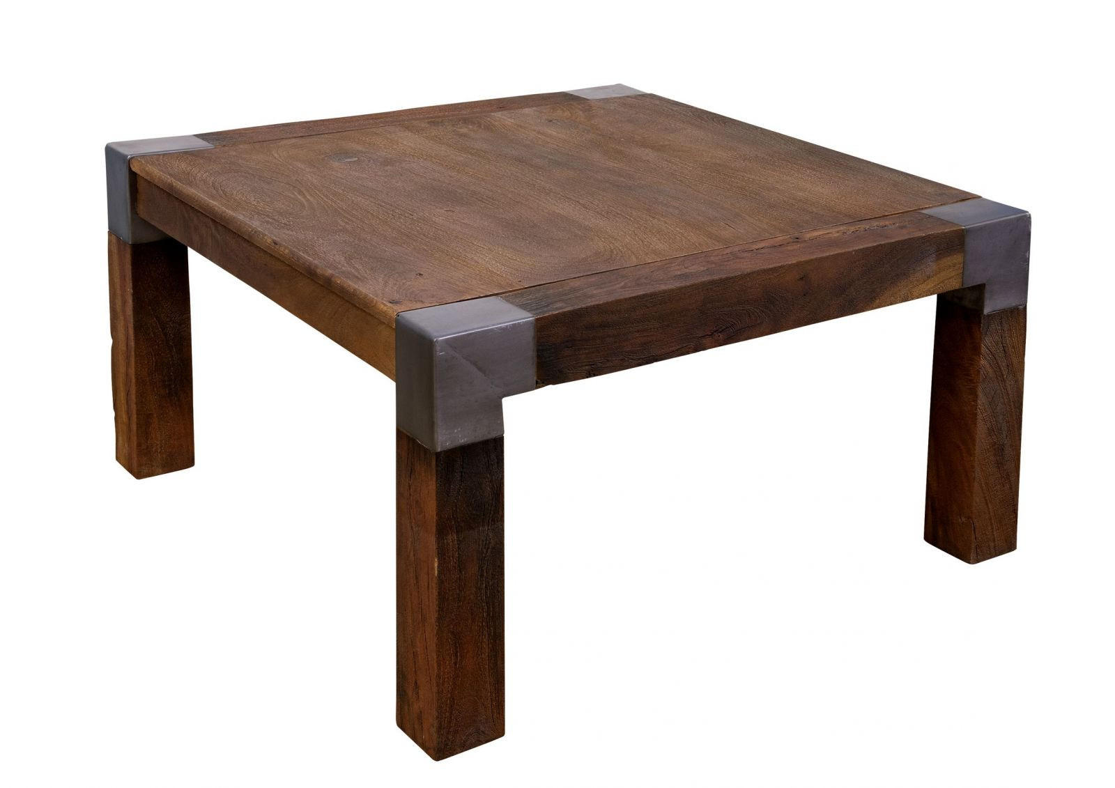 COUCHTISCH Mango 85x85x45 braun lackiert Amsterdam #19 - Braun, Holzwerkstoff (85/85/45cm) - Massivmoebel24