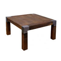 COUCHTISCH Mango 85x85x45 braun lackiert Amsterdam #19 - Braun, Holzwerkstoff (85/85/45cm) - Massivmoebel24