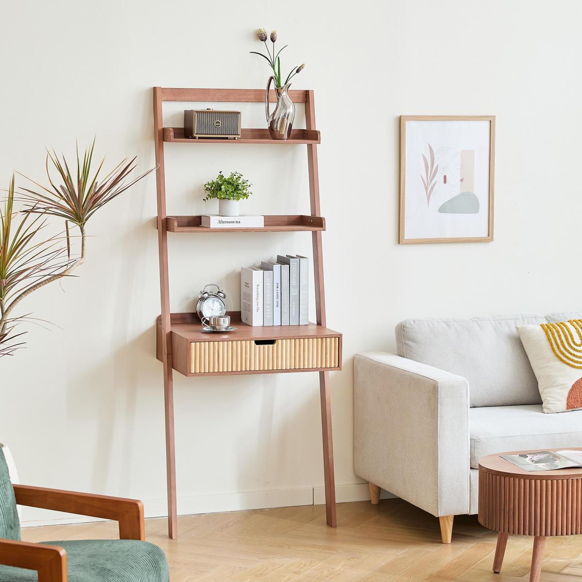WANDSCHREIBTISCH Rechteckig Dunkelbraun 65 x 50 x 170 cm - Dunkelbraun, Holz (50/65/170cm) - Nordlys