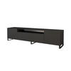 LOWBOARD NOA-2-S 200x53x41 cm - Schwarz - Schwarz, Holzwerkstoff (200/53/41cm) - ALTDECOR