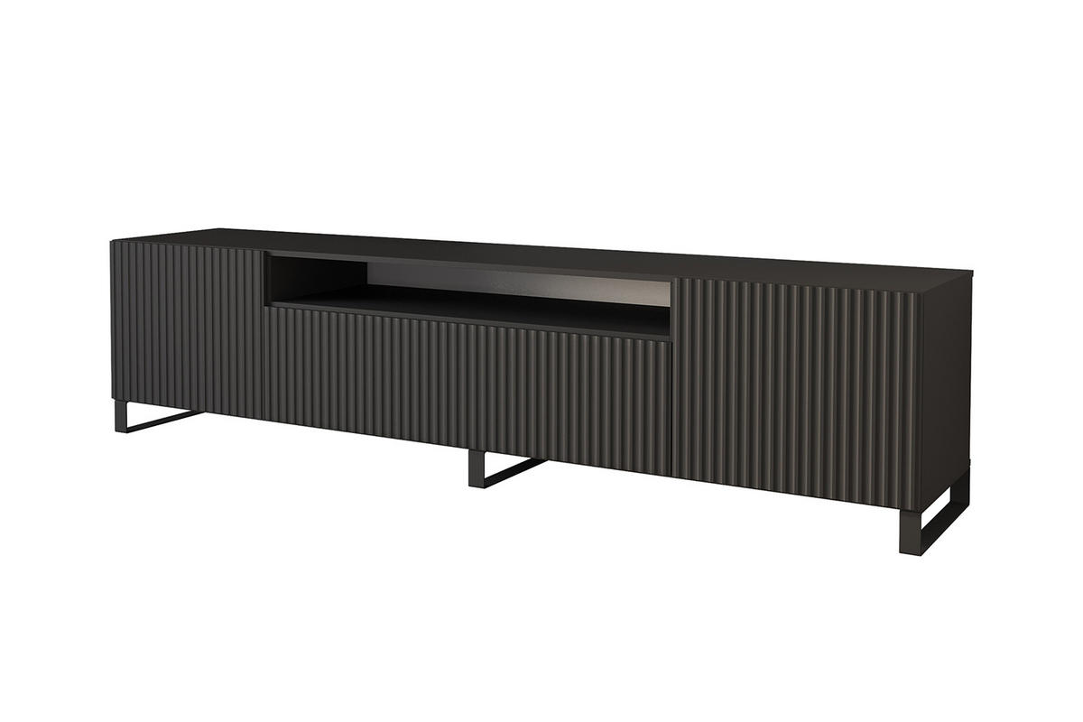 LOWBOARD NOA-2-S 200x53x41 cm - Schwarz - Schwarz, Holzwerkstoff (200/53/41cm) - ALTDECOR