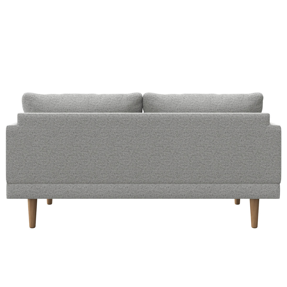 2-SITZER SOFA - Webstoff - Hellgrau, Textil (162/83/85cm) - home24