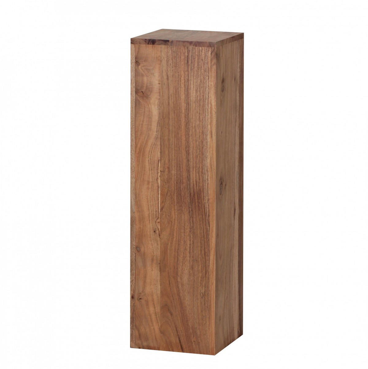 BEISTELLTISCH 3er Set Massivholz Ineinander Verstaubar Einzigartige Maserung, Beige 24x24x85 cm - Beige, Holz (24/24/85cm) - KADIMA DESIGN