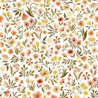 VLIESTAPETE Felidae, Vintage-Blumen 50cm x 10m, Mehrfarbig - Multicolor, Papier (50/1000cm) - Lilipinso
