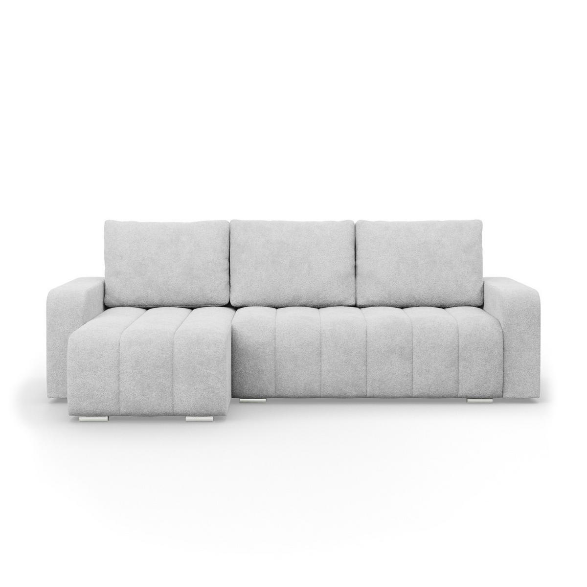 ECKSOFA MIT SCHLAFFUNKTION ABRIELLE BONELL Grau - Grau, Textil (144/237cm) - Mebligo