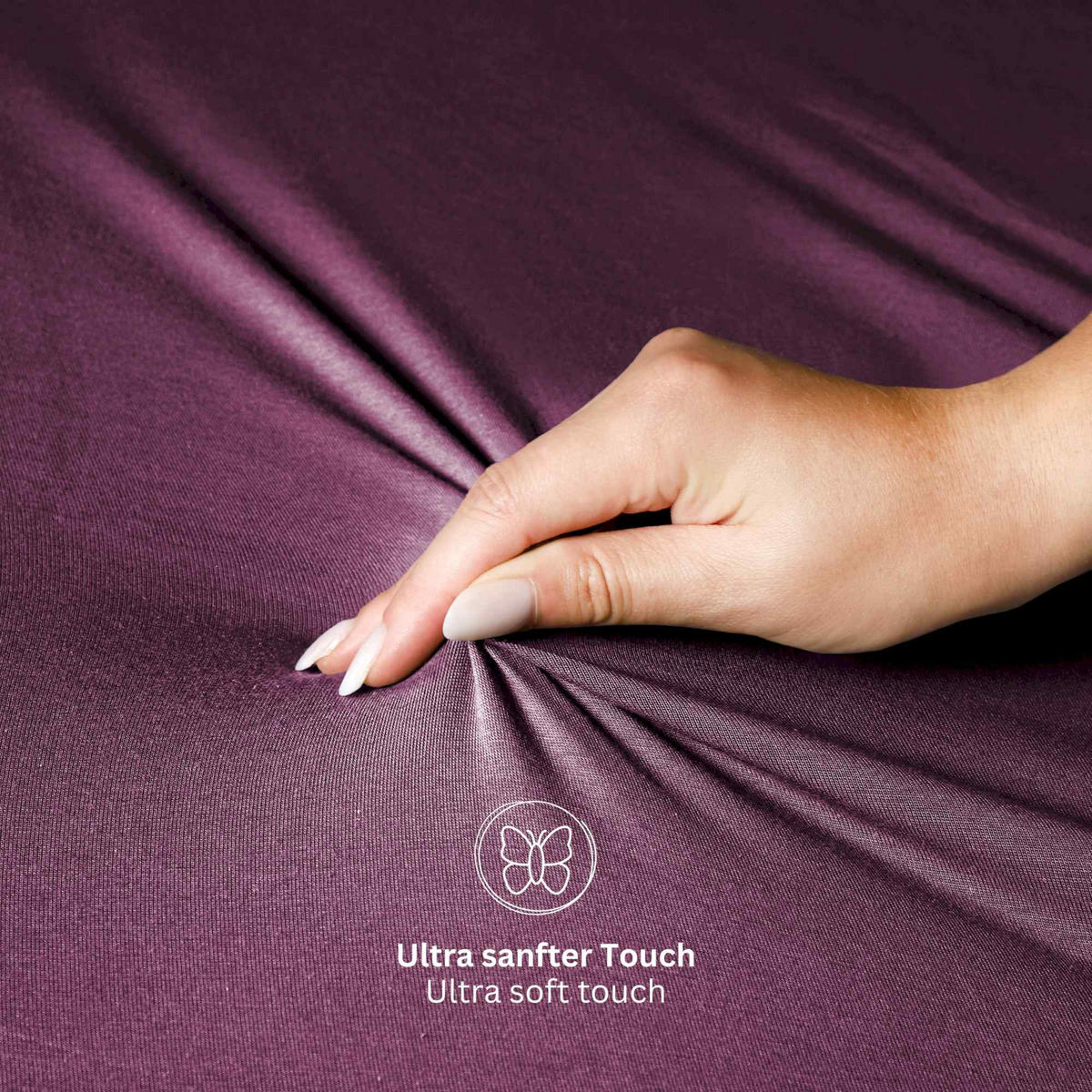 SPANNBETTLAKEN BASIC - Beere, Textil (200/200cm) - Schöner Wohnen