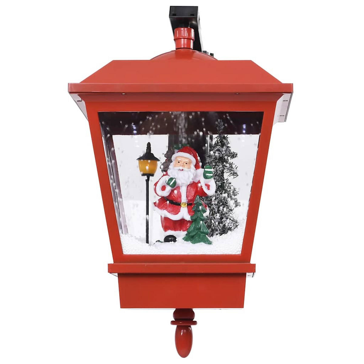 WEIHNACHTS-WANDLEUCHTE Mit Led-Licht Und Weihnachtsmann Rot - Rot, Kunststoff (27/45/40cm) - vidaXL