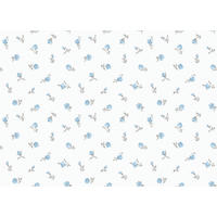 TAPETE Blumen 53 cm x 10 m - Blau, Papier (53/0.1cm) - Sanders & Sanders