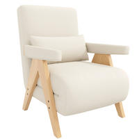 SESSEL 87/64/60 cm in Beige mit Schlaffunktion und verstellbarer Rückenlehne - Beige, Textil (87/64/60cm) - Flora Grace