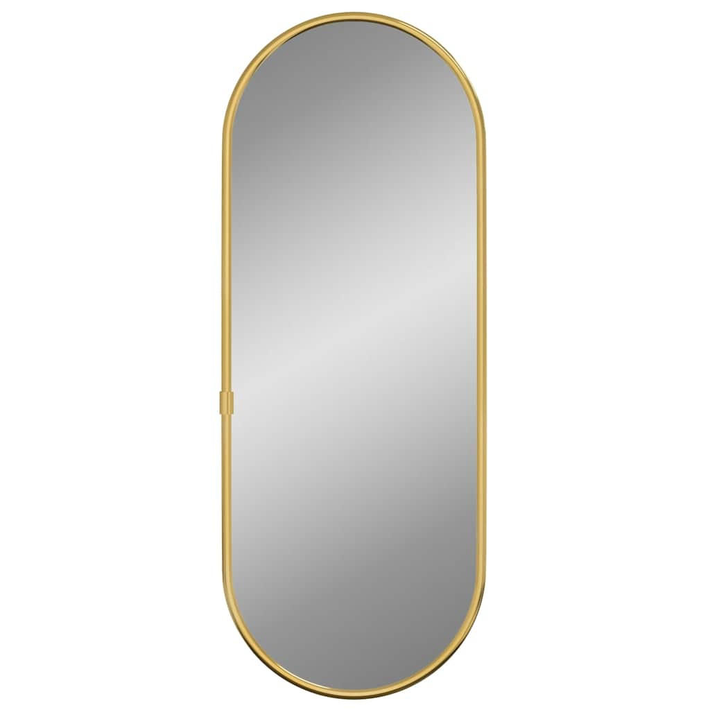 WANDSPIEGEL Golden 40x15 cm Oval - Goldfarben, Glas (15/40/1cm) - furnicato