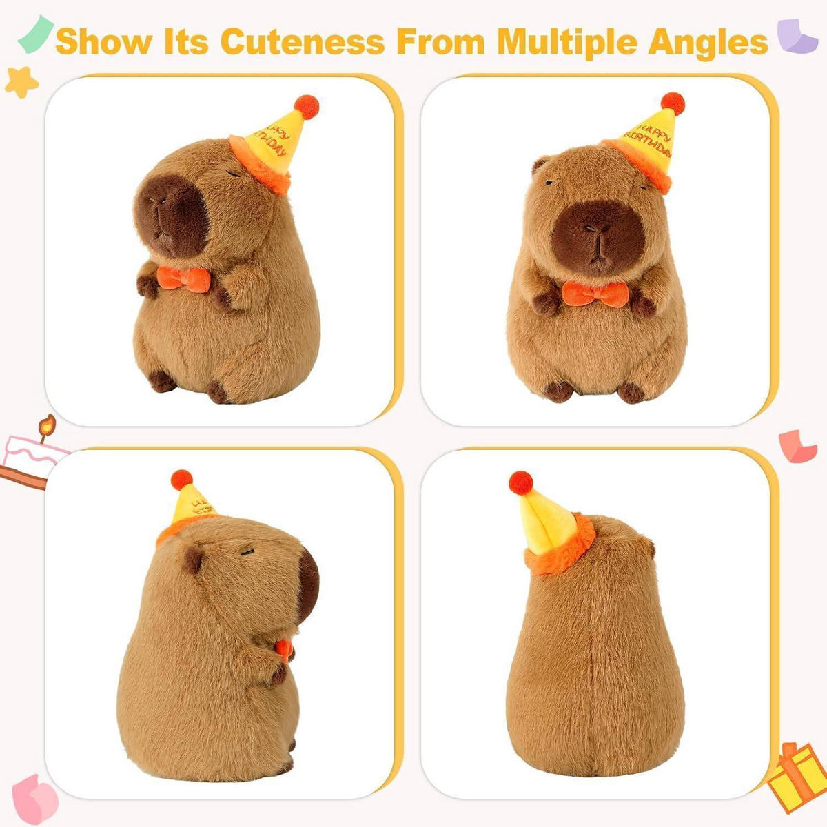 STOFFTIER Capybara 35 cm - Braun, Textil (25/35cm)