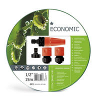 BEWÄSSERUNGSSATZ ECONOMIC 1/2" 15 m - Transparent, Kunststoff (1500cm) - Cellfast