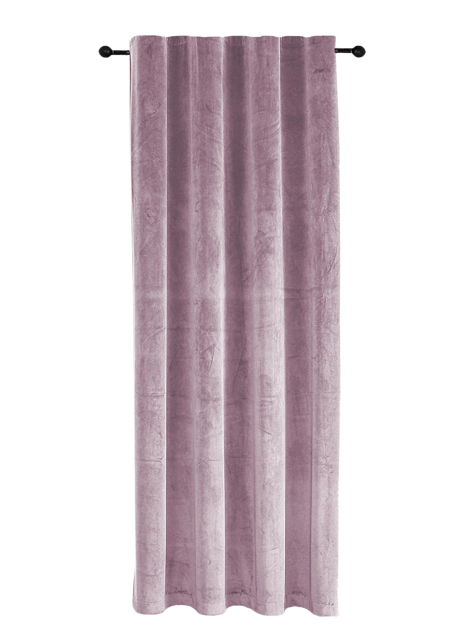 VORHANG Kräuselband Samt 140/145 cm altrosa - Altrosa, Textil (140/145cm) - TiborTex
