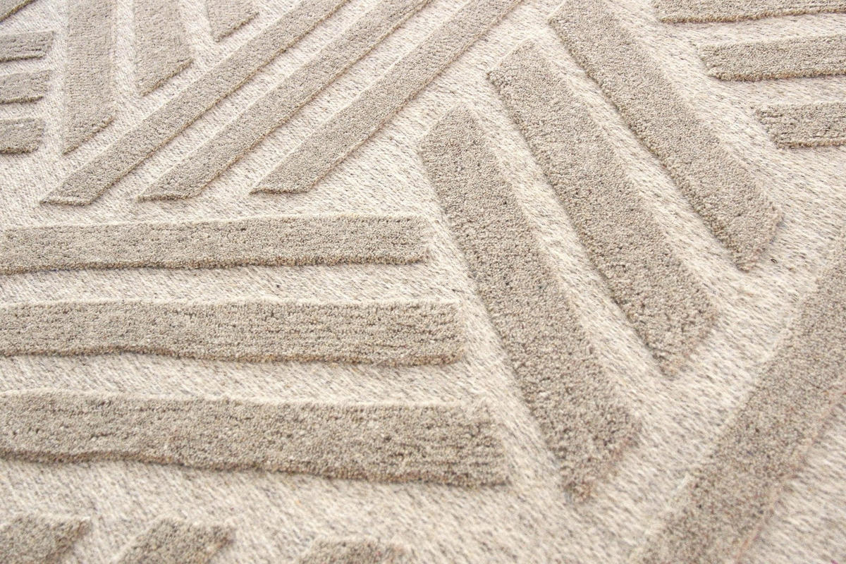 TEPPICH handgefertigt Natur beige - Beige, Naturmaterialien (120/170cm) - AFK Living