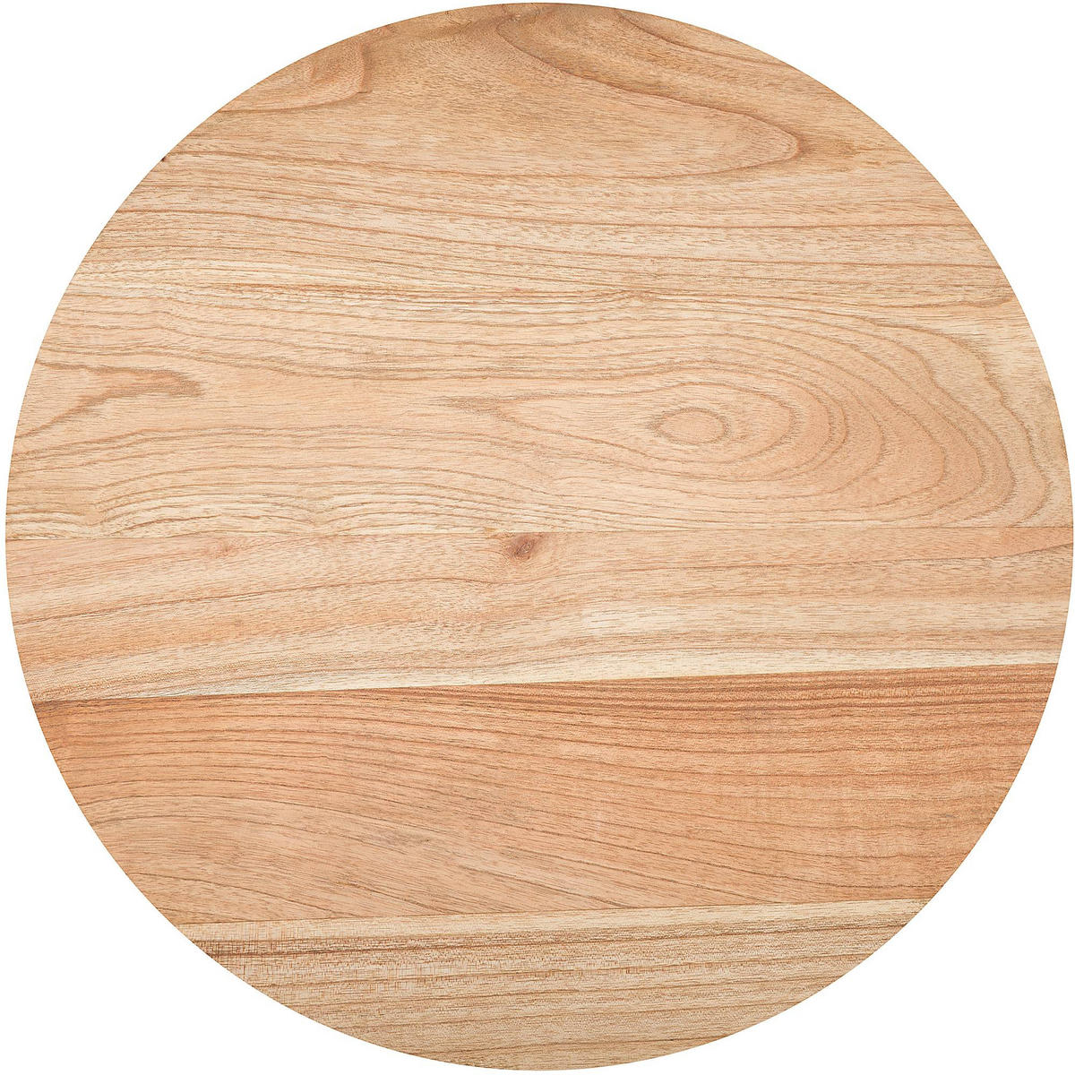 BEISTELLTISCH rund 60 cm Holz Natura - Eukalyptusholzfarben, Holz (60/60/65cm) - CLP