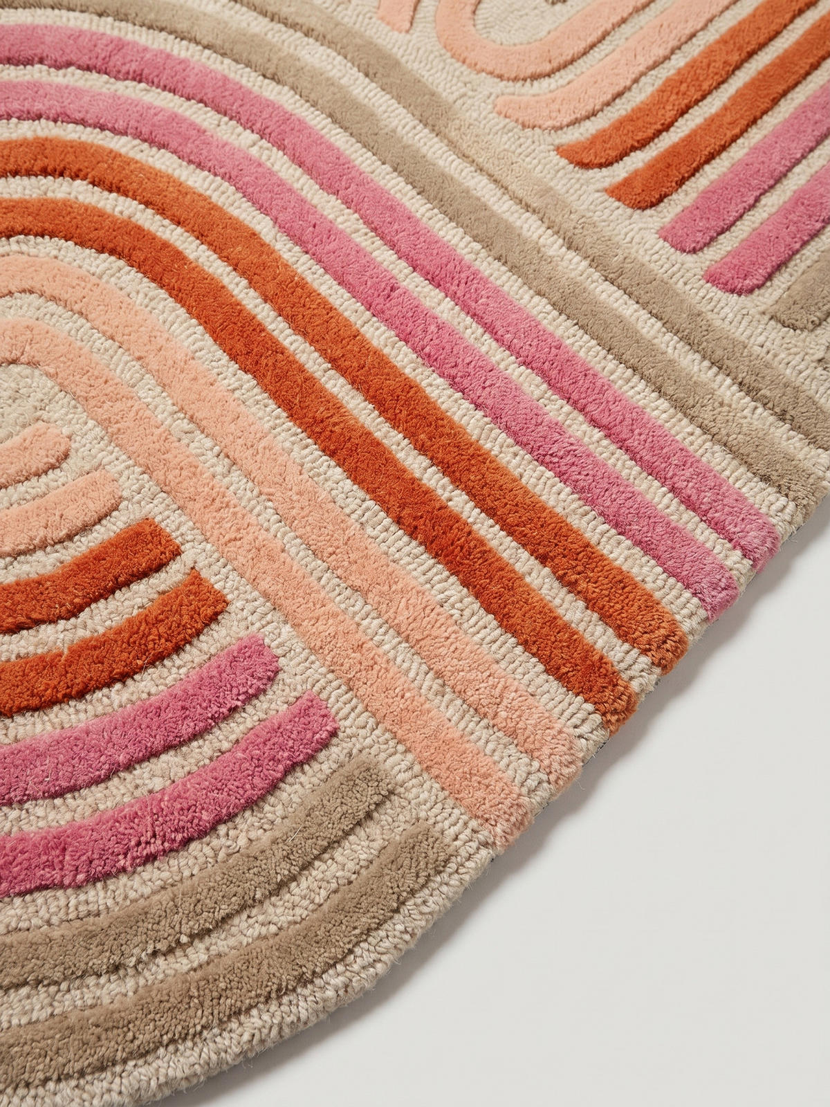 TEPPICH aus Wolle SOAR in Rosa, abstrakt, 80 x 300 cm - Rosa, Textil (300/80cm) - KADIMA DESIGN