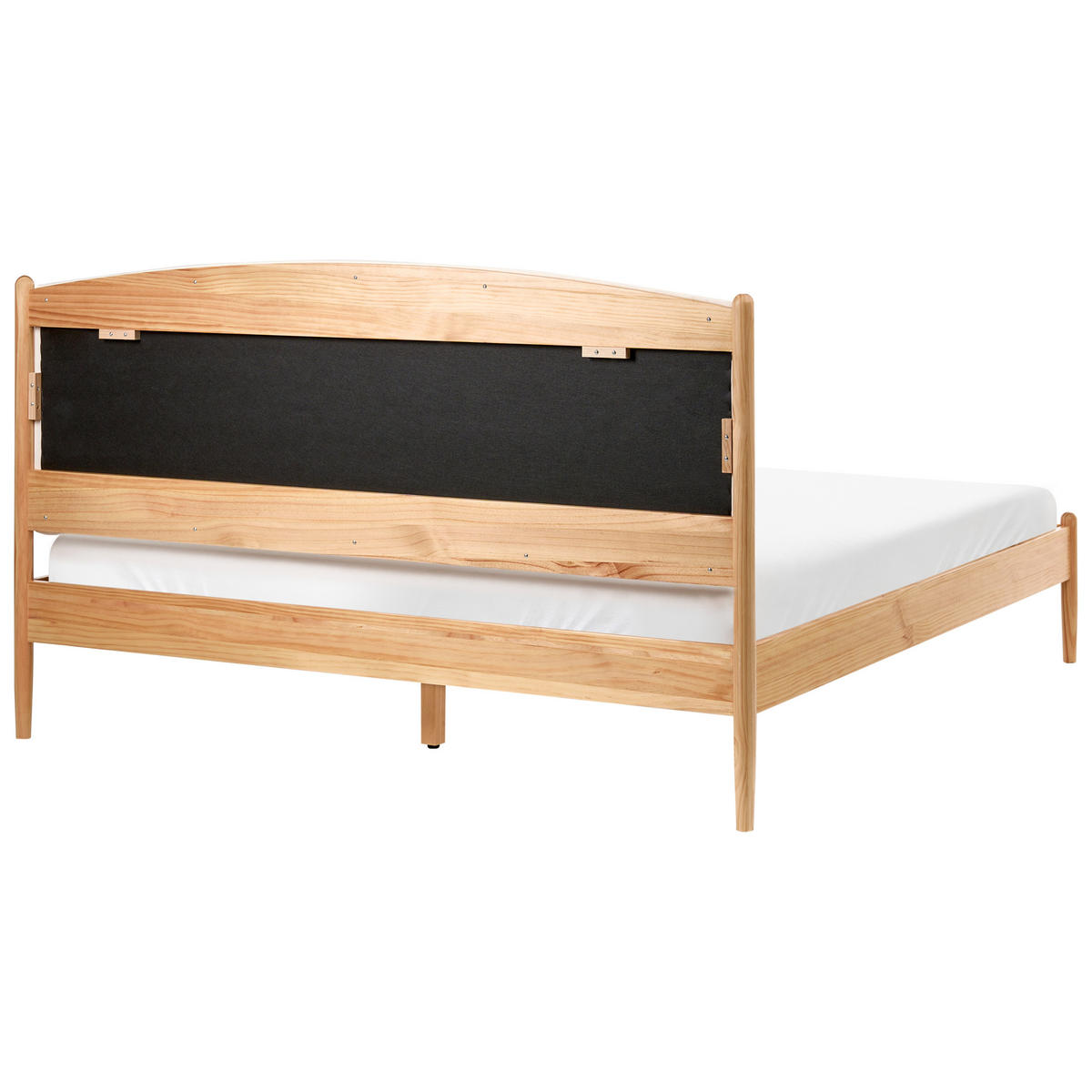 BETT mit Lattenrost 160/200 cm Hellbraun Clairac - Hellbraun, Holz (160/200cm) - Beliani